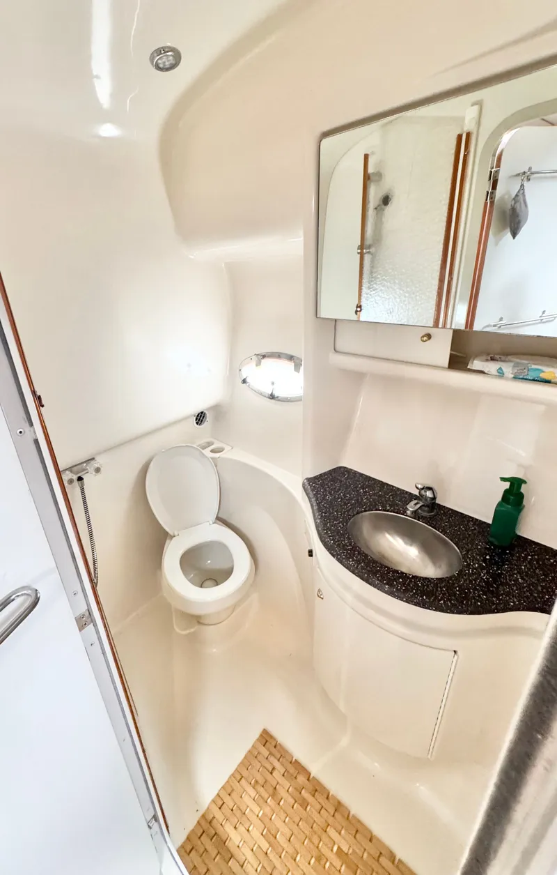 Slide: The Image of Interior of 2004 Formula 37 Performance Cruiser bathroom. - 36