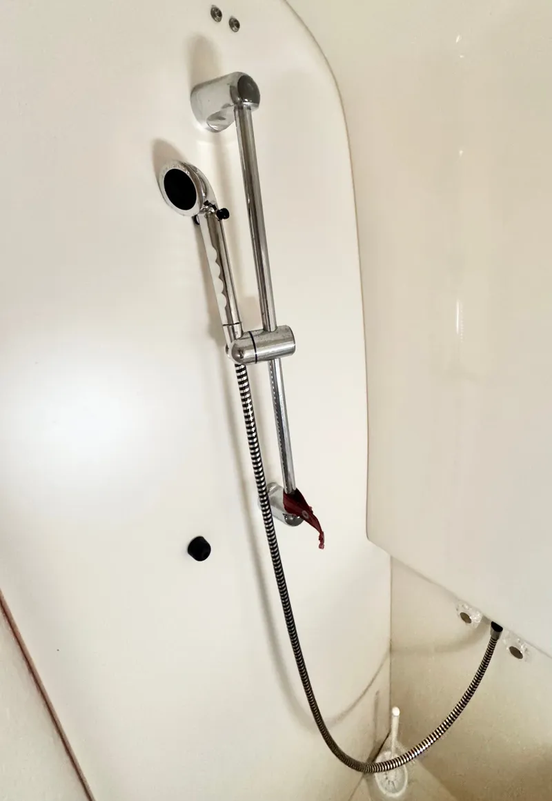 Slide: The Image of Shower setup in a 2004 Formula 37 Performance Cruiser yacht. - 37