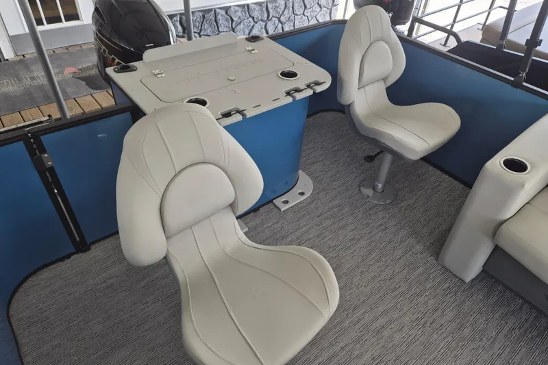 Slide: The Image of Interior of 2026 Sylvan Mirage Fish 820 Party Fish with swivel seats and fishing station. - 10