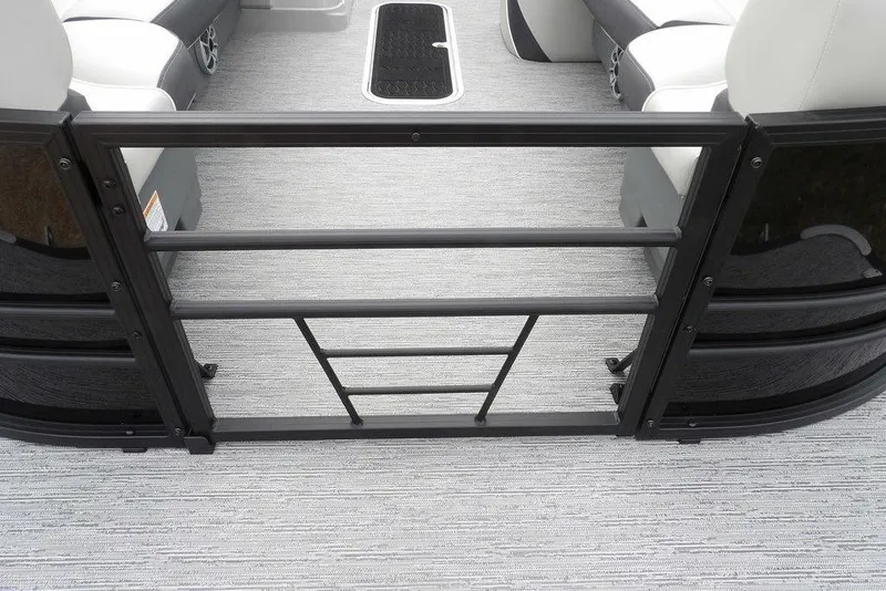 Slide: The Image of Interior view of 2026 Sylvan X5 CLZ boat with sleek seating and modern flooring. - 21