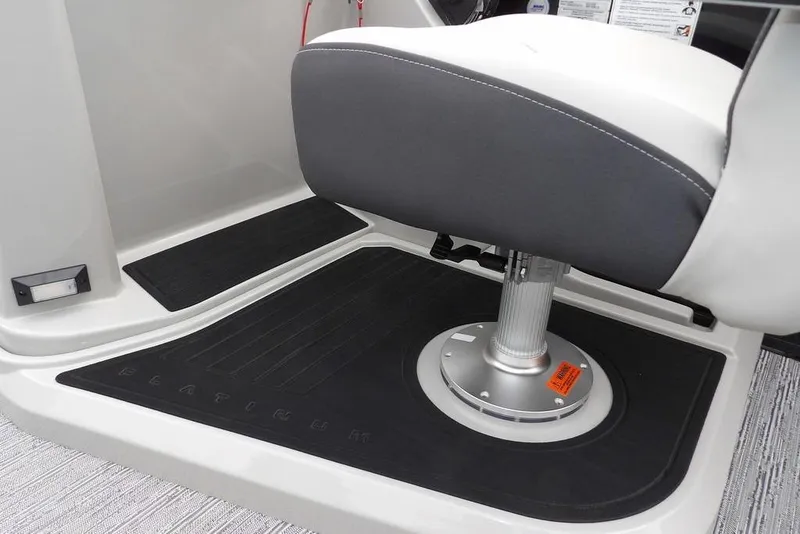 Slide: The Image of 2026 Sylvan X5 CLZ boat seat with pedestal and black floor mat. - 37
