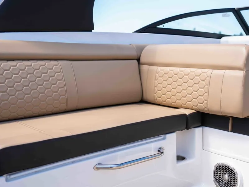Slide: The Image of Luxurious seating in Sea Ray SDX 270 boat, 2018 model. - 12
