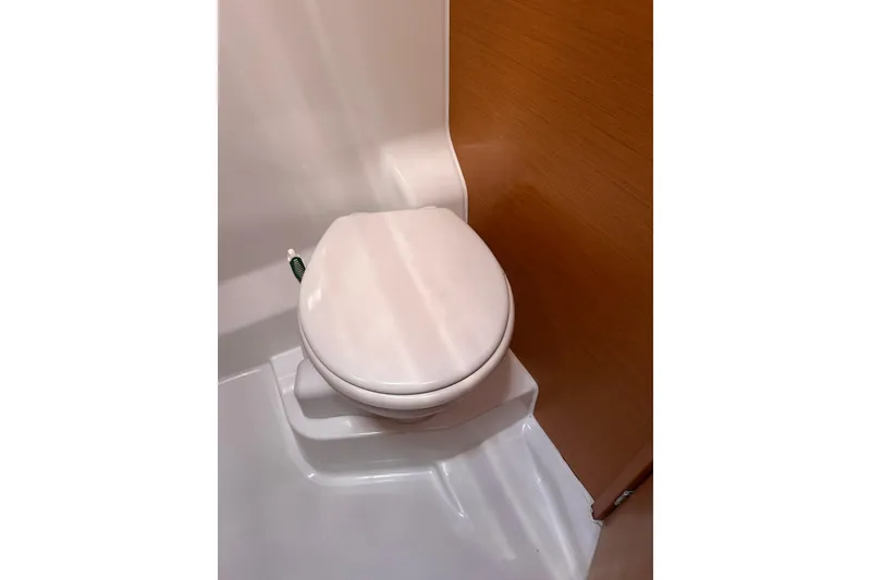 Slide: The Image of Toilet in 2015 Jeanneau Sun Odyssey 469 yacht bathroom. - 24