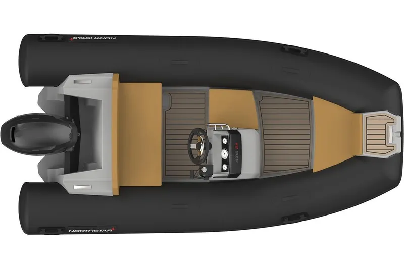 Slide: The Image of Top view of 2026 Northstar Vega 3.8 boat with Tohatsu 30HP engine. - 21