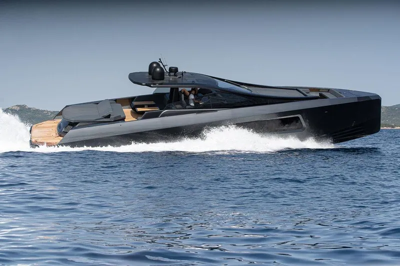 The Image of Sleek 2022 Maori Family yacht cruising on open water. - 1