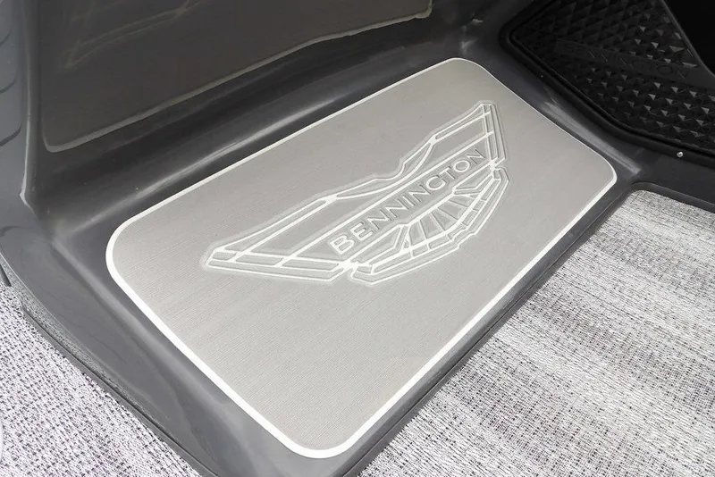 Slide: The Image of 2026 Bennington M L-Bench 22 ML boat floor mat with logo design. - 32