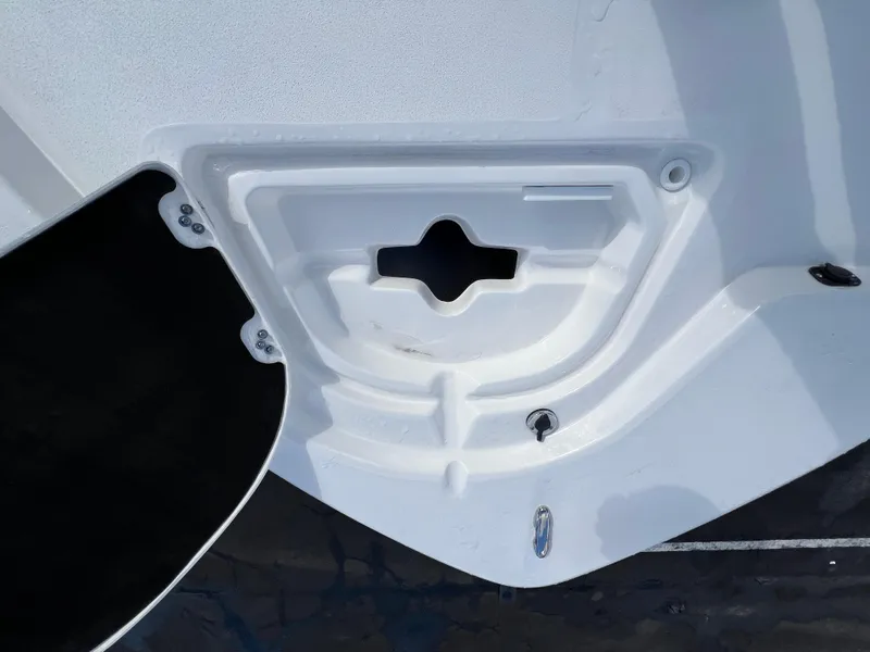 Slide: The Image of 2024 Sea Fox 231 Bay Fox boat transom detail. - 28