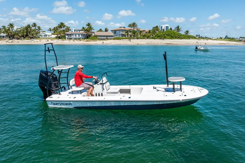 Slide: The Image of 2026 Spyder FX19 Vapor boat console with Garmin navigation system. - 48