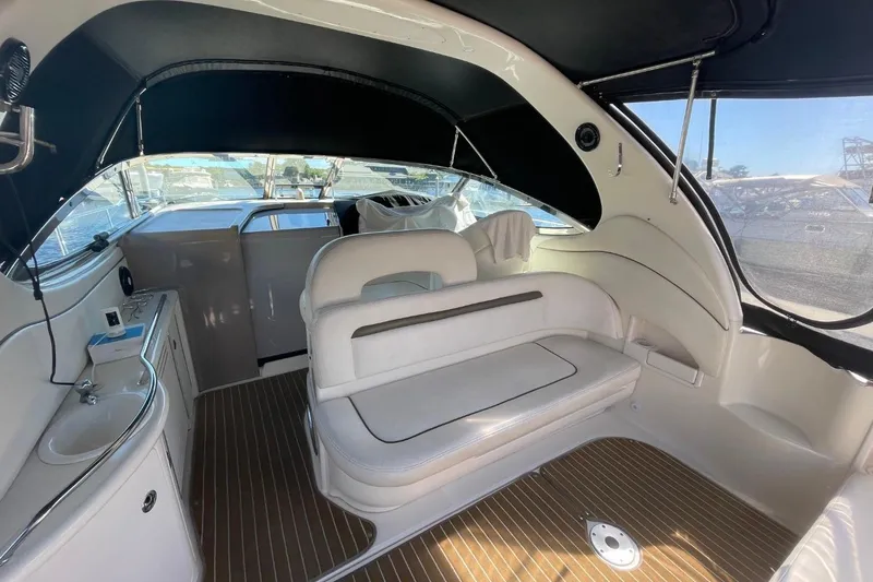 Slide: The Image of Control panel of a 2006 Sea Ray 360 Sundancer with Raymarine electronics. - 17