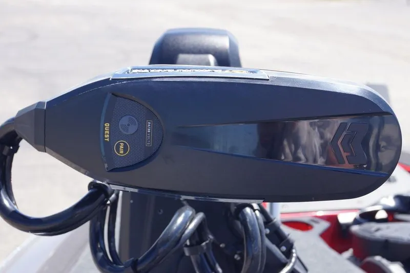 Slide: The Image of Close-up of 2026 Skeeter ZXE21 boat control panel with pairing feature. - 25