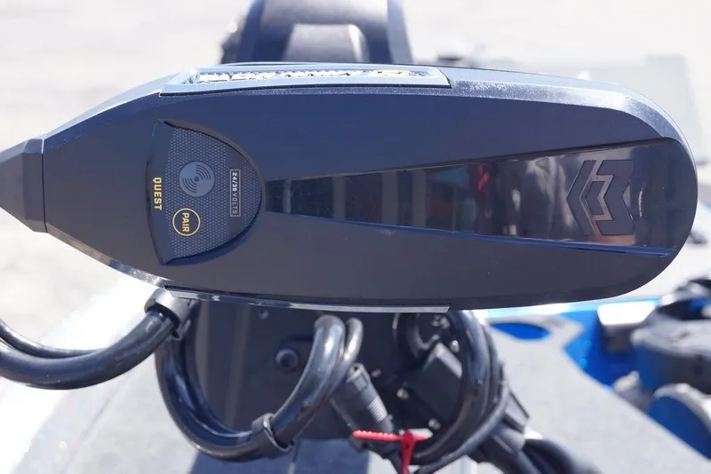 Slide: The Image of Close-up of 2026 Skeeter ZXE21 boat control panel with pairing feature. - 19