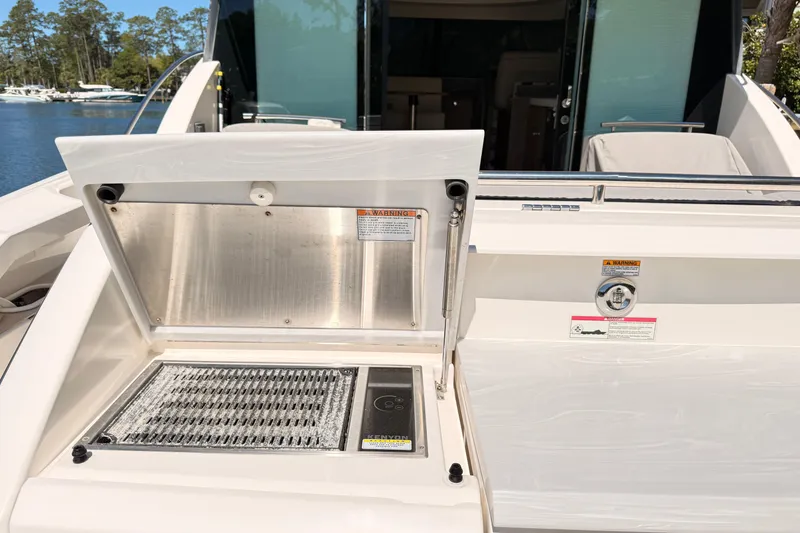 Slide: The Image of 2020 Tiara Yachts C44 Coupe docked in Hilton Head, SC, named "Tres Cher". - 48