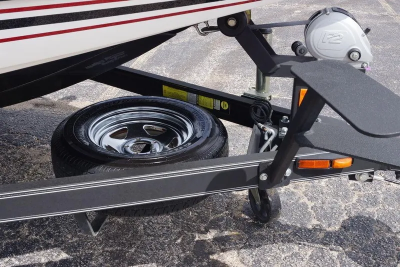 Slide: The Image of 2013 Skeeter ZX190 boat trailer with spare tire and winch system. - 7