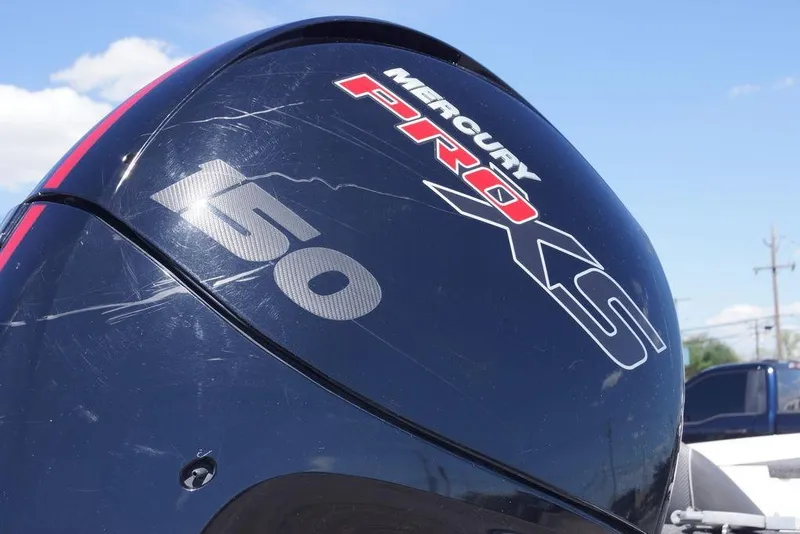 Slide: The Image of Mercury Pro XS 150 outboard motor on 2019 Ranger Z185 boat. - 14