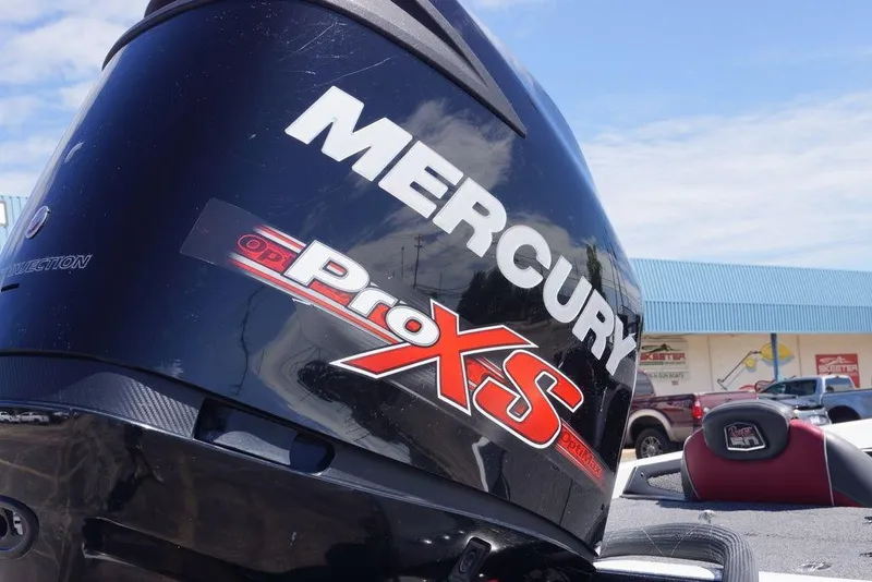 Slide: The Image of 2018 Ranger Z519 boat with Mercury Pro XS engine in a parking lot. - 5