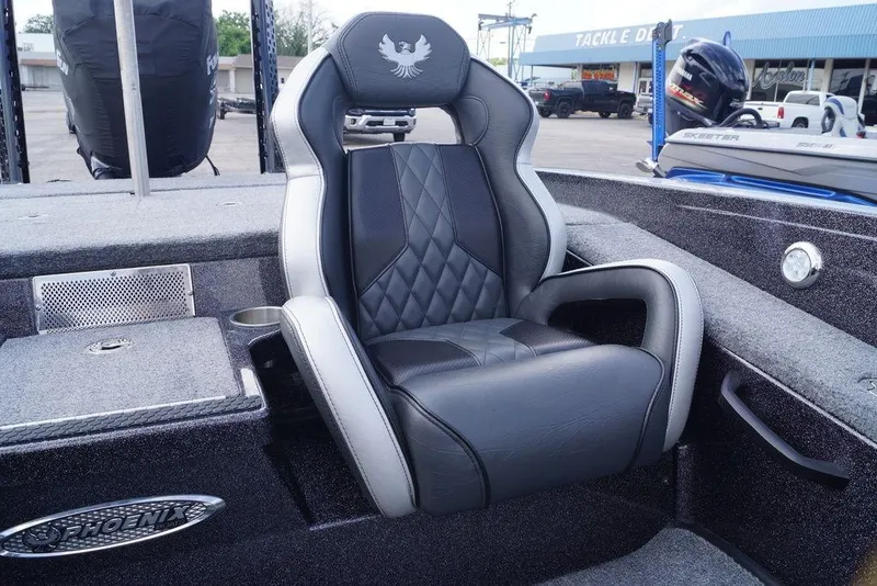 Slide: The Image of Luxurious seating in 2026 Phoenix 921 Elite X boat, featuring sleek design and premium materials. - 20
