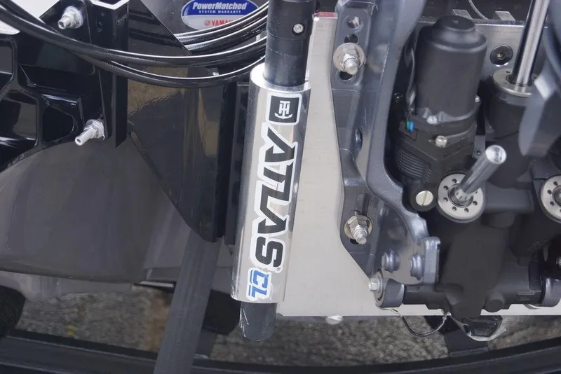 Slide: The Image of Close-up of 2026 Skeeter FXR20 PRO boat engine components. - 5