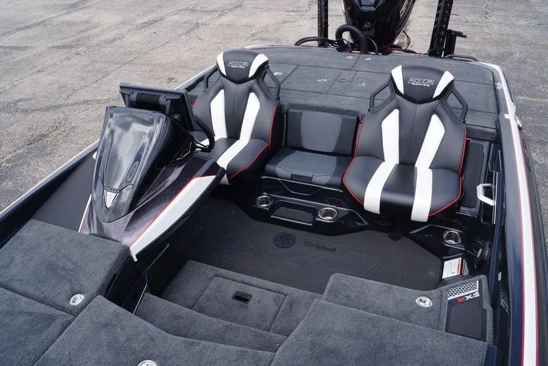 Slide: The Image of 2026 Skeeter FXR20 PRO boat interior with sleek seating and modern design. - 7