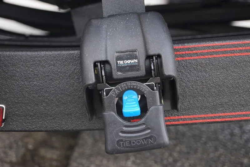 Slide: The Image of Tie-down mechanism on 2026 Skeeter FXR20 PRO boat trailer. - 8