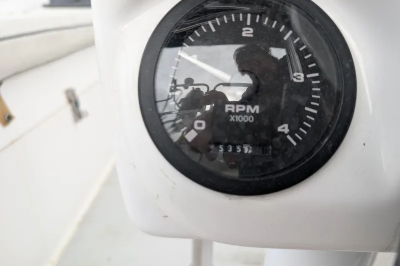Slide: The Image of Close-up of RPM gauge on 2007 Catalina 36 MkII sailboat. - 35