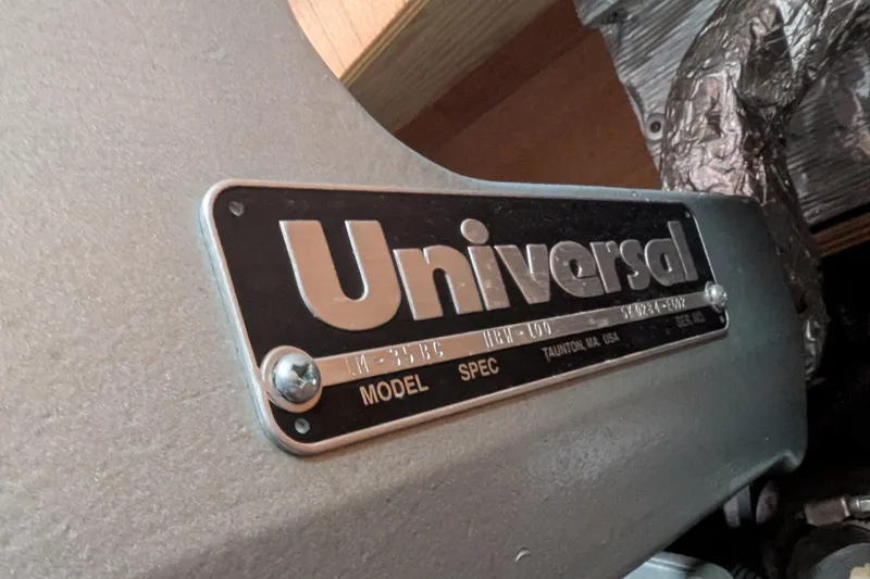 Slide: The Image of Universal engine label on a 2007 Catalina 36 MkII sailboat. - 32