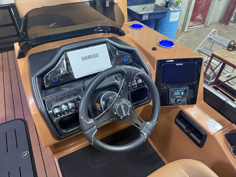 Slide: The Image of Bentley Pontoons Elite 350HP 253 Swingback Tritoon 2026 - 14