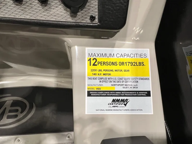 Slide: The Image of Montego Bay 8522 Quad Lounger BR Deluxe Pontoon & Honda 4-Stroke EFI 2026 - 13