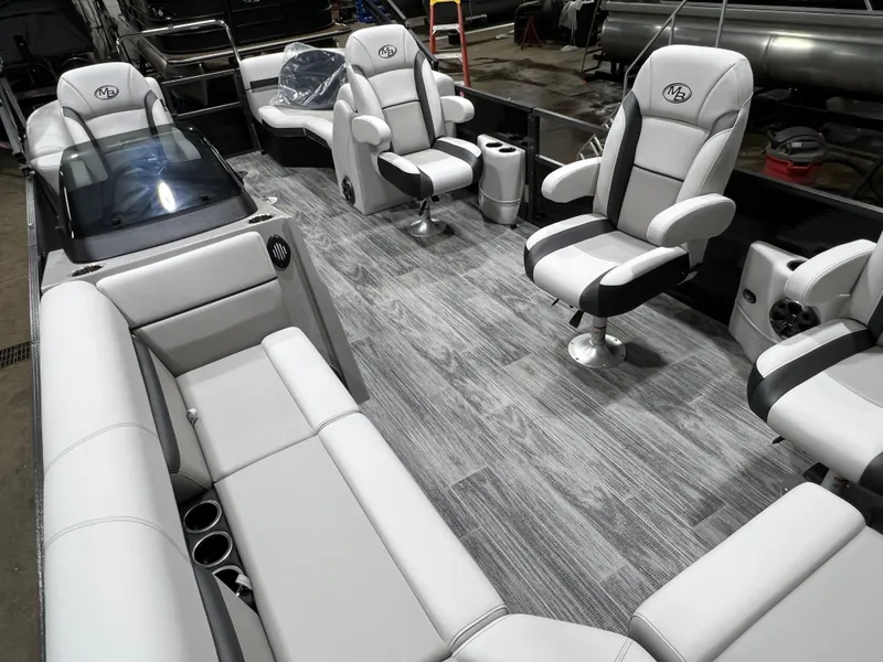 Slide: The Image of Montego Bay 8522 Quad Lounger BR Deluxe Pontoon & Honda 4-Stroke EFI 2026 - 22