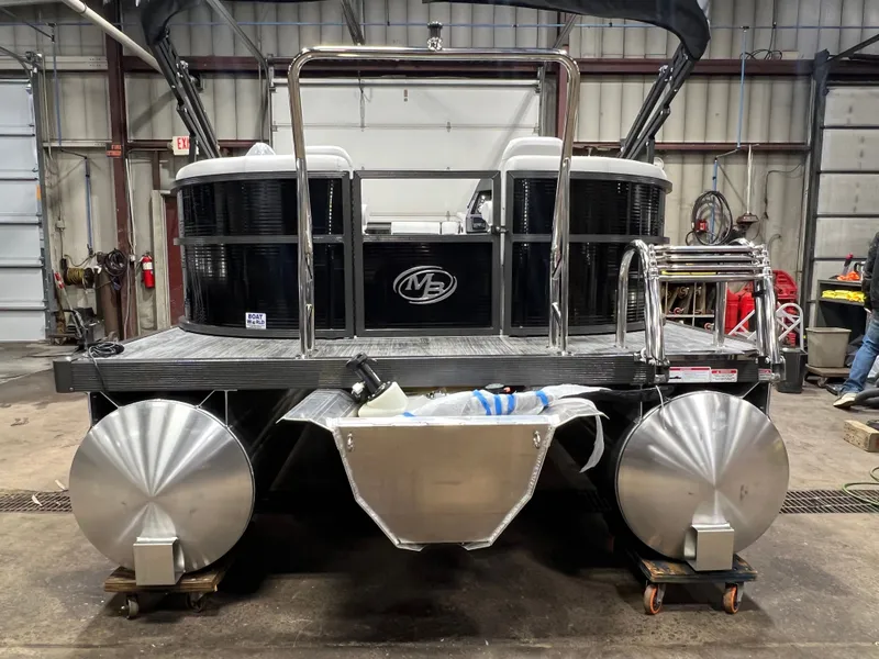 Slide: The Image of Montego Bay 8522 Quad Lounger BR Deluxe Pontoon & Honda 4-Stroke EFI 2026 - 26