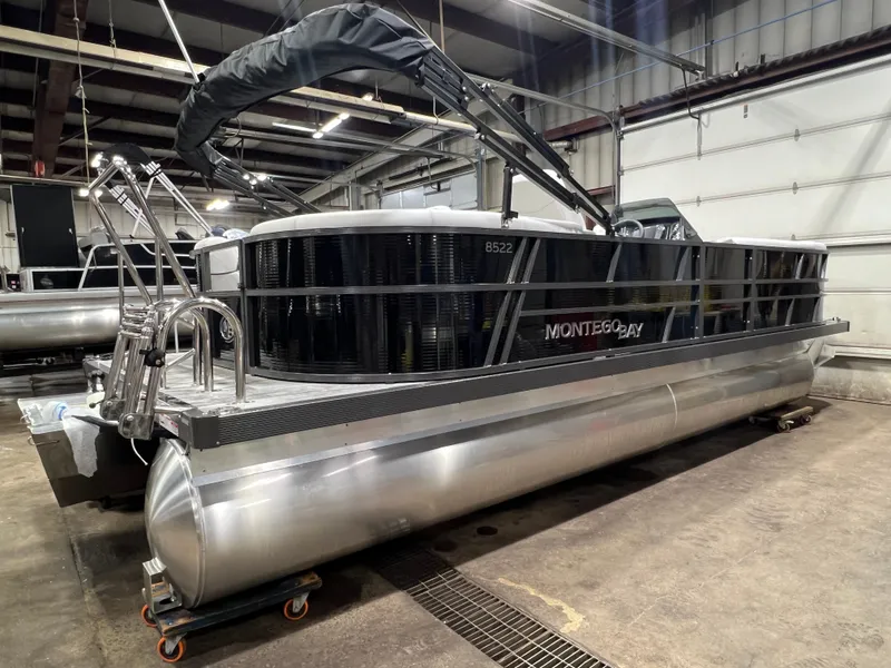 Slide: The Image of Montego Bay 8522 Quad Lounger BR Deluxe Pontoon & Honda 4-Stroke EFI 2026 - 28