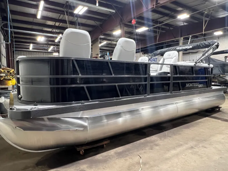 Slide: The Image of Montego Bay 8522 Quad Lounger BR Deluxe Pontoon & Honda 4-Stroke EFI 2026 - 30