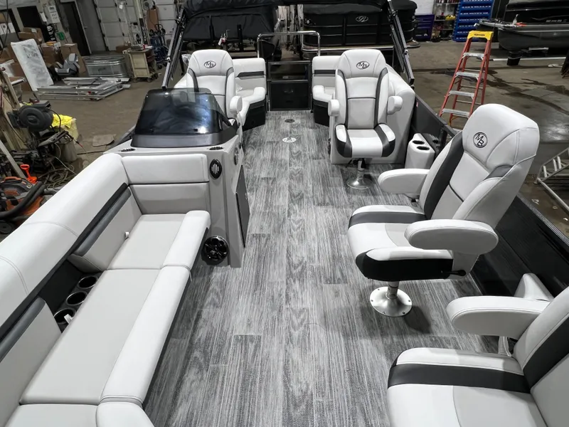 Slide: The Image of Montego Bay 8522 Quad Lounger BR Deluxe Pontoon & Honda 4-Stroke EFI 2026 - 5