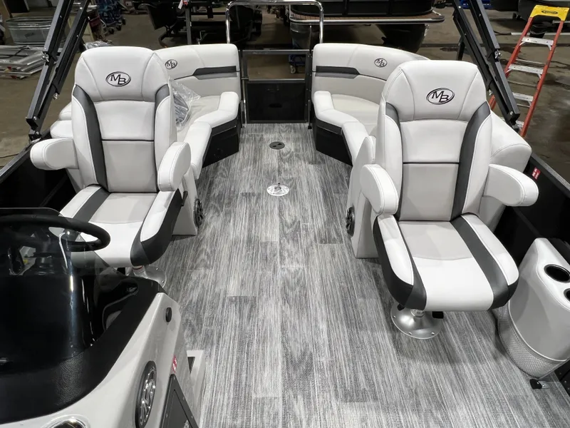 Slide: The Image of Montego Bay 8522 Quad Lounger BR Deluxe Pontoon & Honda 4-Stroke EFI 2026 - 8