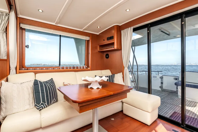 Slide: The Image of Interior of 2019 Beneteau Swift Trawler 44 with ocean view. - 28
