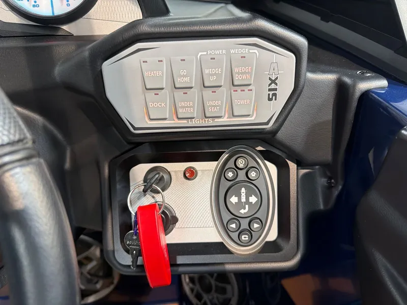 Slide: The Image of Control panel of a 2021 Axis A22 boat. - 17