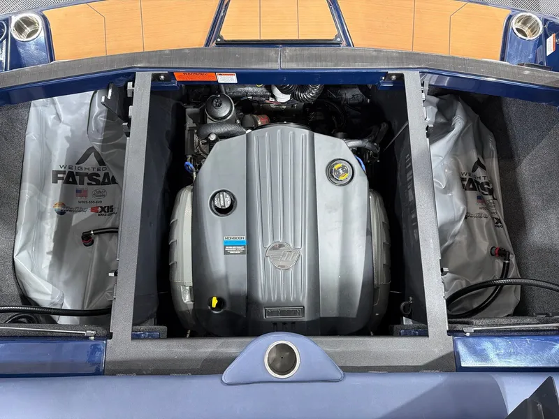 Slide: The Image of Engine compartment of a 2021 Axis A22 boat. - 21