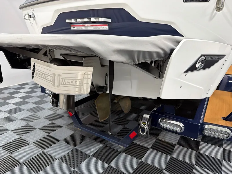 Slide: The Image of Rear view of a 2021 Axis A22 boat with Power Wedge III. - 5