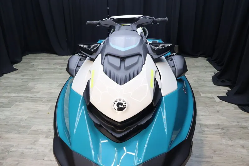 Slide: The Image of 2025 Sea-Doo GTI SE 130 jet ski with sleek design. - 14