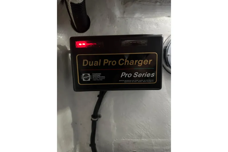 Slide: The Image of Dual Pro Charger Pro Series installed in a 2007 Donzi 35 ZR boat. - 42
