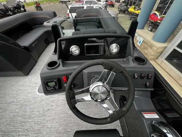 Slide: The Image of Interior view of 2026 Bennington 23SSB LUXE boat cockpit. - 10