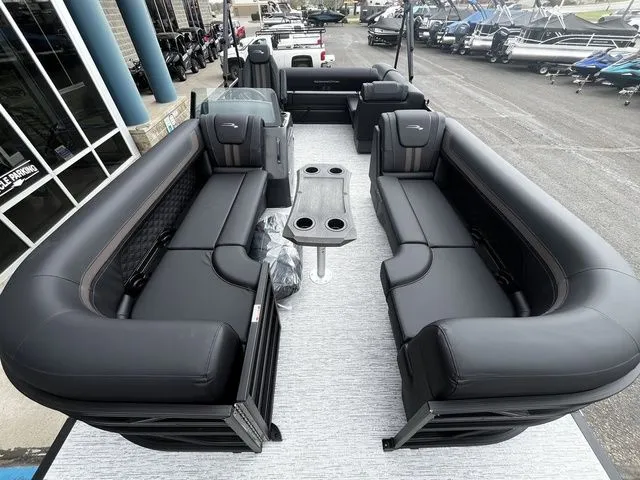 Slide: The Image of Luxurious interior of the 2026 Bennington 23SSB LUXE pontoon boat. - 16