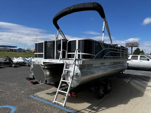 Slide: The Image of 2026 Bennington 22SFC S-One pontoon boat on trailer. - 4
