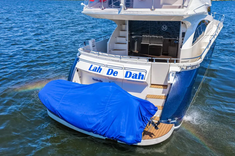 Slide: The Image of Luxury yacht "Lah De Dah" on water, Marquis 59 Markham Edition, 2007 model. - 14