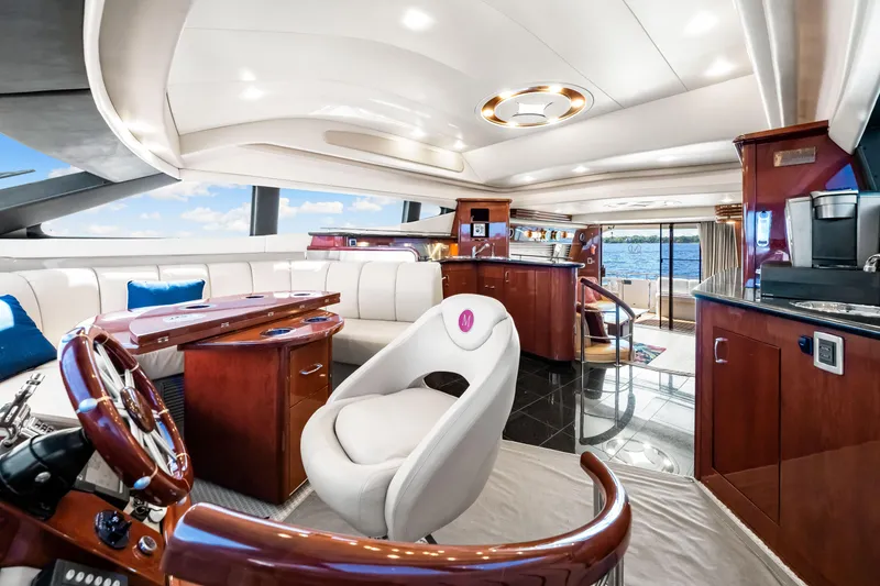 Slide: The Image of Luxurious interior of 2007 Marquis 59 Markham Edition yacht with elegant seating and modern amenities. - 185