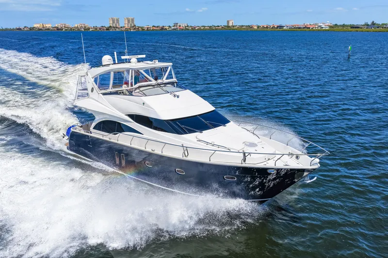 Slide: The Image of Luxury yacht Marquis 59 Markham Edition cruising on open water, 2007 model. - 31