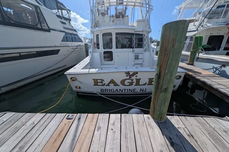 Slide: The Image of 2005 Egg Harbor 43 SportYacht docked in Brigantine, NJ marina. - 104