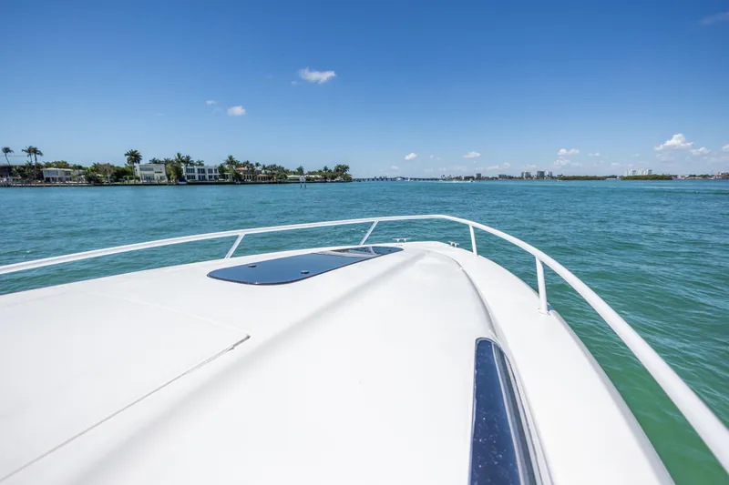 Slide: The Image of Bow view of 2014 Intrepid 400 Cuddy cruising on a sunny day. - 22