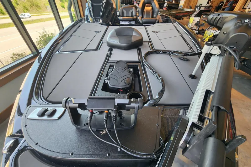 Slide: The Image of 2026 Nitro Z19 XL Pro fishing boat interior with advanced controls and seating. - 4