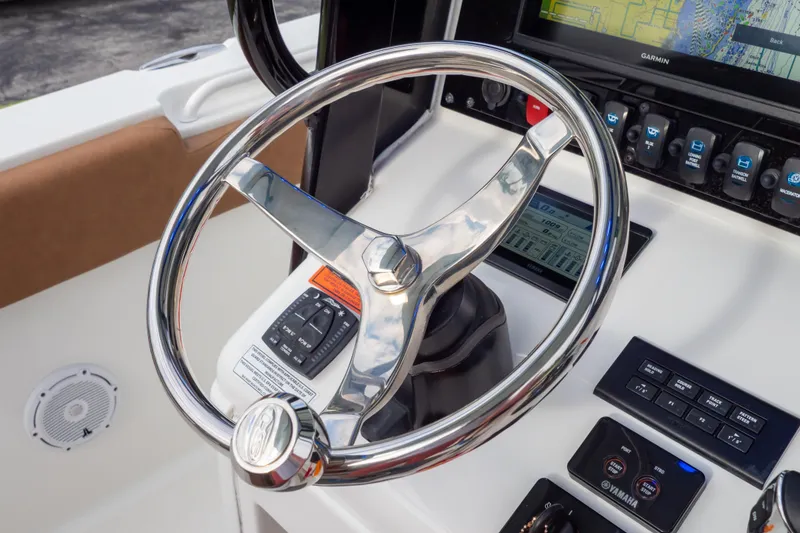 Slide: The Image of JL Audio MediaMaster 50 control panel on 2021 Sea Hunt Gamefish 27 boat. - 23