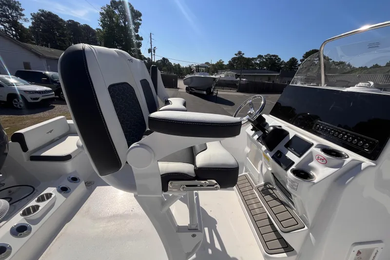 Slide: The Image of Interior view of the 2026 Tidewater 198 CC Adventure boat. - 5